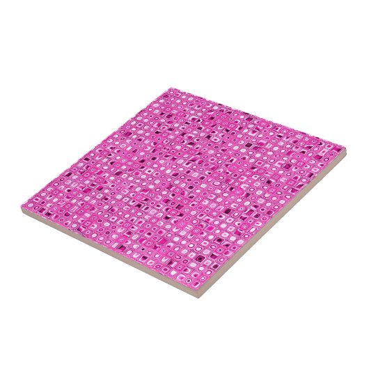 Funky 'Pretty in Pink' Mosaic Tiles Pattern Fliese (Seite)