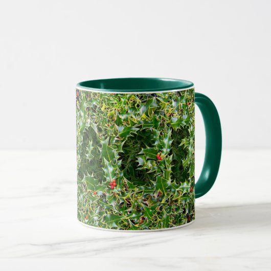 Funky Prickly Peace Holly Tasse (VorderseiteRechts)