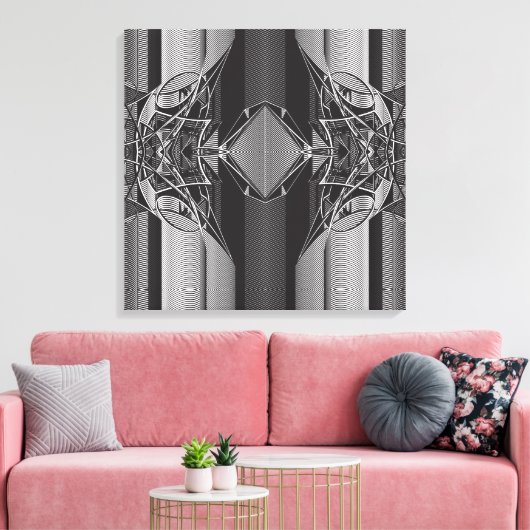 Funky Print 431 Leinwanddruck (Insitu (Wohnzimmer))