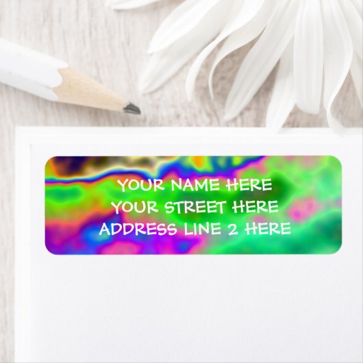Funky Psychedelic Address Labels (Insitu)