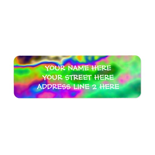 Funky Psychedelic Address Labels (Vorne)