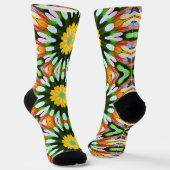 Funky Psychedelic Mandala Colorful Socks Socken (Gewinkelt)