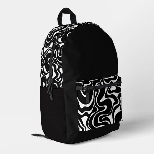 'Funky Psychedelic'-Rucksack  Bedruckter Rucksack (Rückseitige Ecke links)