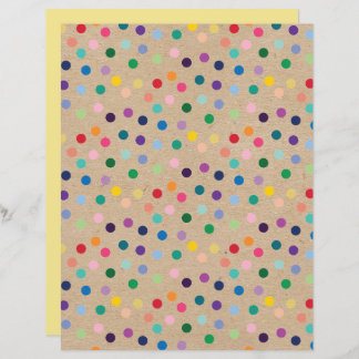 Funky Punkte Imitate Brown Kraft Scrapbook Paper