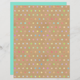 Funky Punkte Imitate Brown Kraft Scrapbook Paper