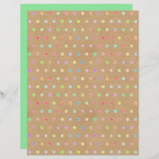 Funky Punkte Imitate Brown Kraft Scrapbook Paper