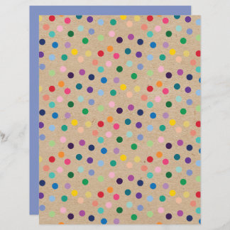 Funky Punkte Imitate Brown Kraft Scrapbook Paper