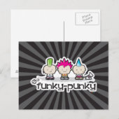 Funky-Punky Postcard Postkarte (Vorne/Hinten)