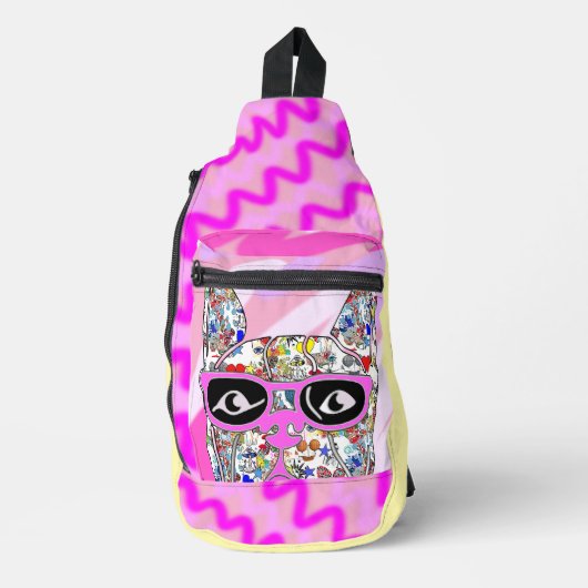 Funky pup French Bulldog Tasche (Vorderseite)