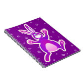 Funky rabbit, Notebook Notizblock (Rechte Seite)