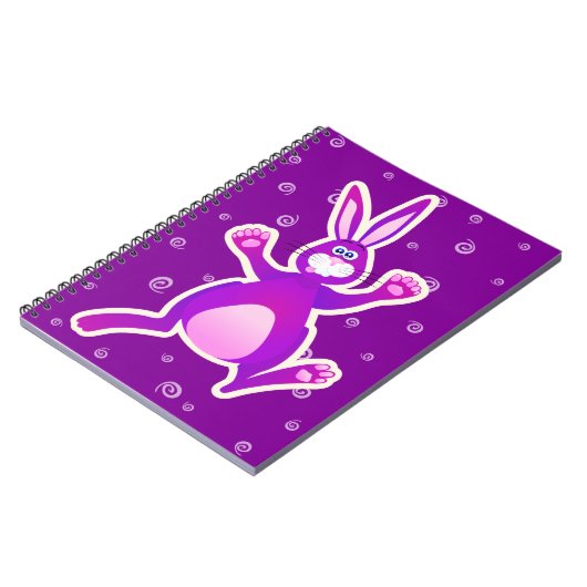 Funky rabbit, Notebook Notizblock (Linke Seite)