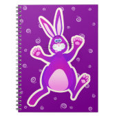 Funky rabbit, Notebook Notizblock (Vorderseite)
