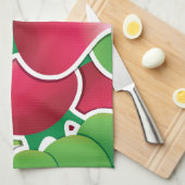 Funky radish küchentuch (Viertel Falte)