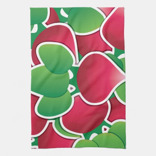 Funky radish küchentuch (Vertikal)