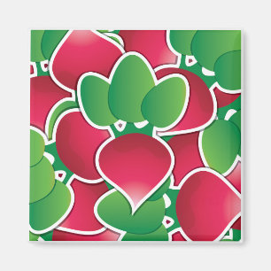 Funky radish magnet