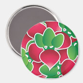 Funky radish magnet (Vorderseite/Rückseite)