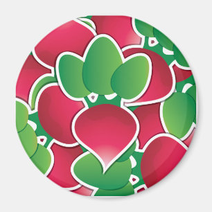 Funky radish magnet