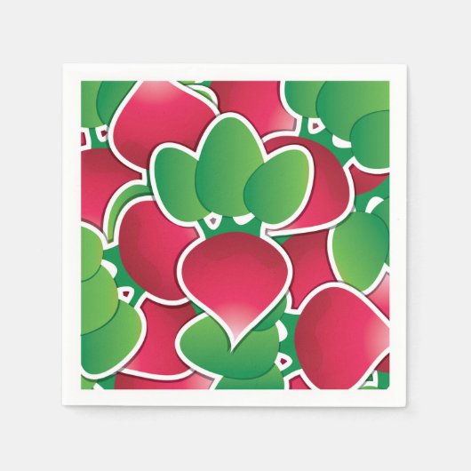 Funky radish serviette (Vorderseite)