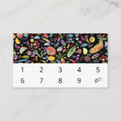 Funky Rainbow Fruits Watercolor Muster 10 Treuekarte (Vorderseite)