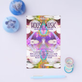 Funky Rainbow House Music Club Party Flyer (Einzeln)