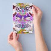 Funky Rainbow House Music Club Party Flyer (Handgriff)