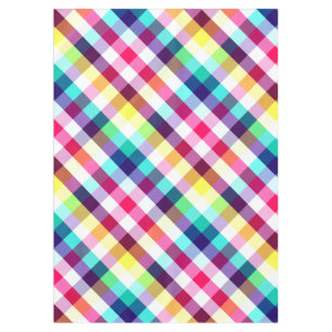 Funky Rainbow Kariert Pattern Medium Tableclout Tischdecke