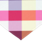 Funky Rainbow Kariert Pattern Medium Tableclout Tischdecke (Schrägansicht)
