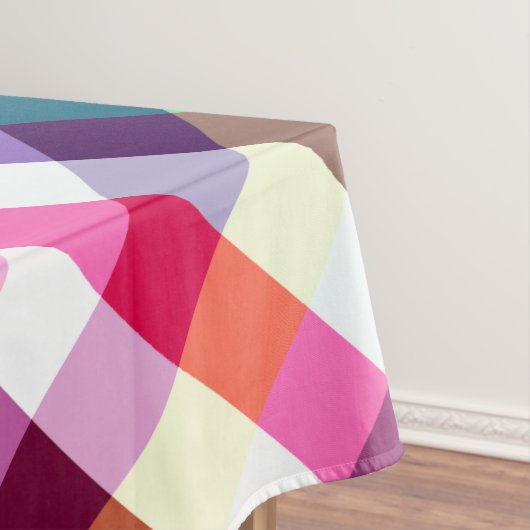 Funky Rainbow Kariert Pattern Medium Tableclout Tischdecke (Beispiel)