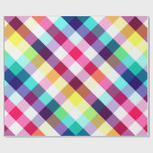 Funky Rainbow Karierte Mustertrennpapier Geschenkpapier (Flach)