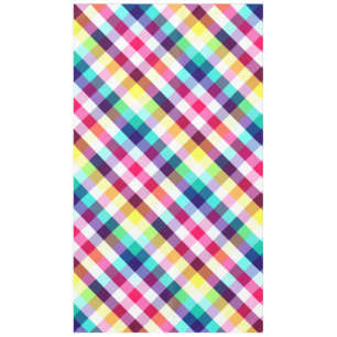 Funky Rainbow Kariertes Muster Große Tablette Tischdecke