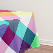 Funky Rainbow Kariertes Muster Kleine Tablette Tischdecke (Beispiel)
