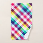 Funky Rainbow Kariertes Patternhandtuch Handtuch (Handtuch)