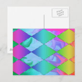 Funky Rainbow Postcard Postkarte (Vorne/Hinten)