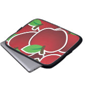 Funky Red Äpfel Laptopschutzhülle (Vorne Knopf)