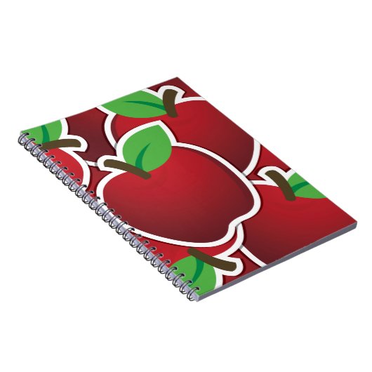 Funky Red Apfel Notizblock (Rechte Seite)