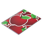 Funky Red Apfel Notizblock (Linke Seite)