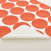 Funky Red Jade Jasper Texture Circles Blanket Sherpadecke (3/4)