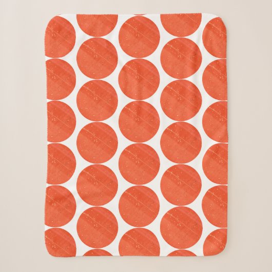 Funky Red Jade Jasper Texture Circles Blanket Sherpadecke (Vorderseite)