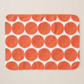 Funky Red Jade Jasper Texture Circles Blanket Sherpadecke (Vorderseite (Horizontal))