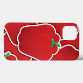 Funky Red Pfeffer Case-Mate iPhone Hülle (Rückseite (Horizontal))