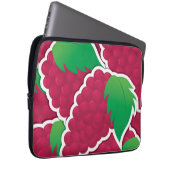 Funky red Trauben Laptopschutzhülle (Vorne Rechts)
