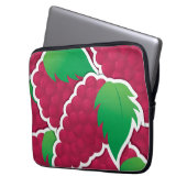 Funky red Trauben Laptopschutzhülle (Vorderseite Links)