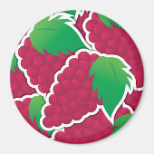 Funky red Trauben Magnet (Vorne)