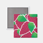 Funky red Trauben Magnet (Vorderseite/Rückseite)