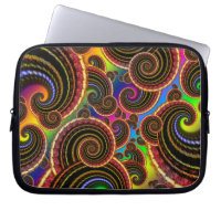 Funky Regenbogen-Strudel-Fraktal-Kunst-Muster