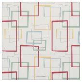 Funky Retro Abstrakte Plätze Mitte des Jahrhundert Stoff (Muster)