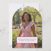 Funky Retro Birthday Einladung Mitte Jahrhundert M (Rückseite)