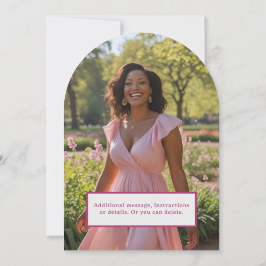 Funky Retro Birthday Einladung Mitte Jahrhundert M (Rückseite)