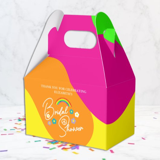 Funky Retro-Brautjungfernparty Geschenkschachtel