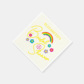 Funky Retro-Brautjunggesellinnenparty Serviette (Ecke)